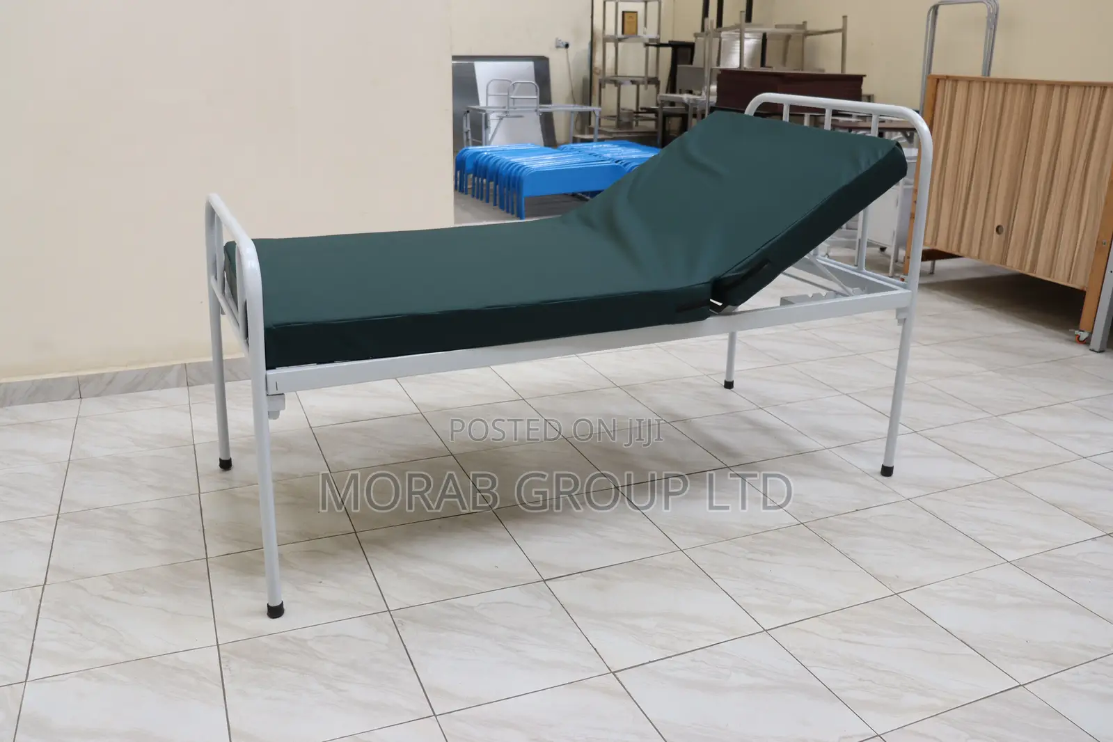 Hospital Bed Without Mattress- Simple Bed With Manual Crank