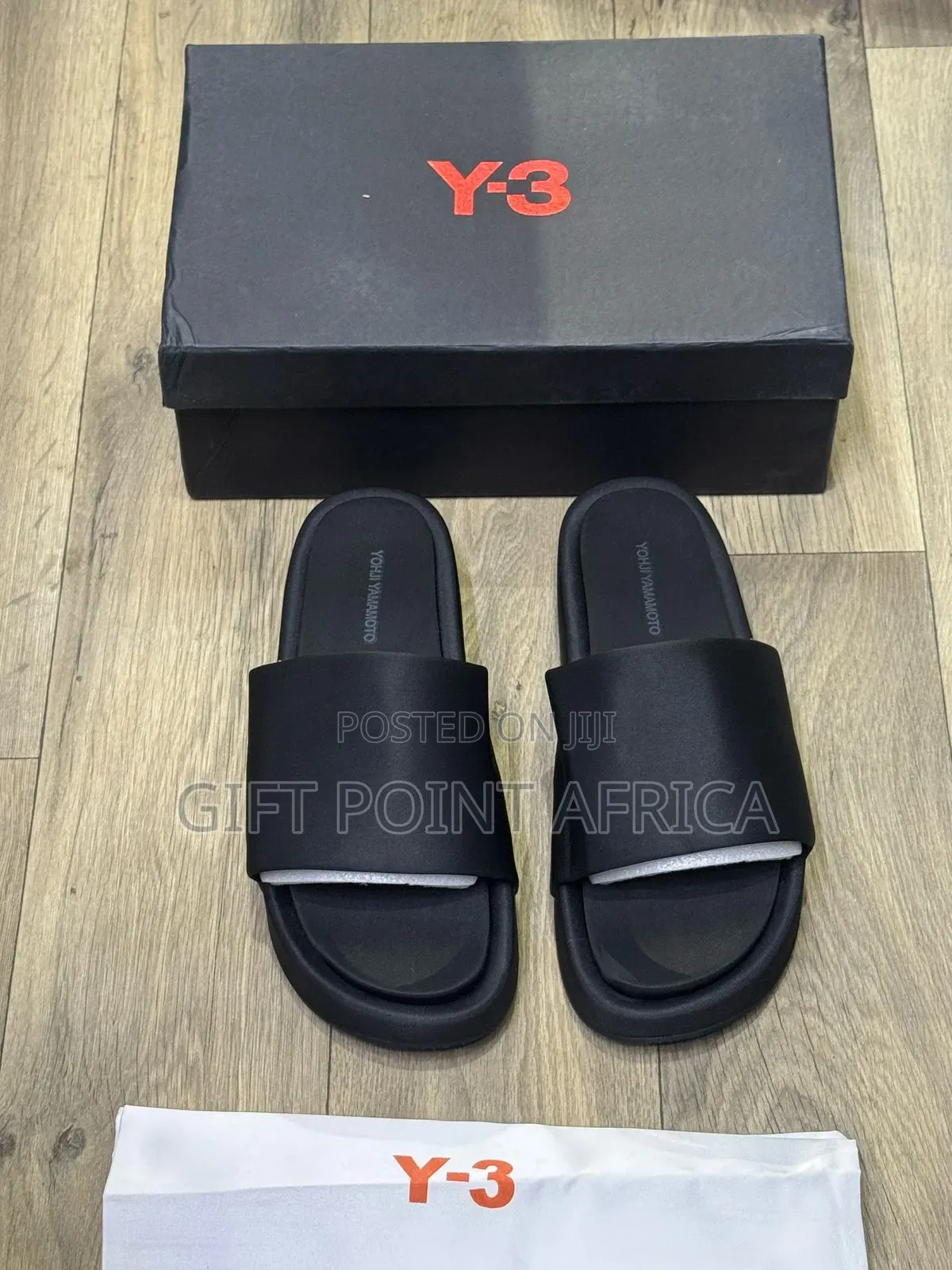 Black Y-3 Slide for Men
