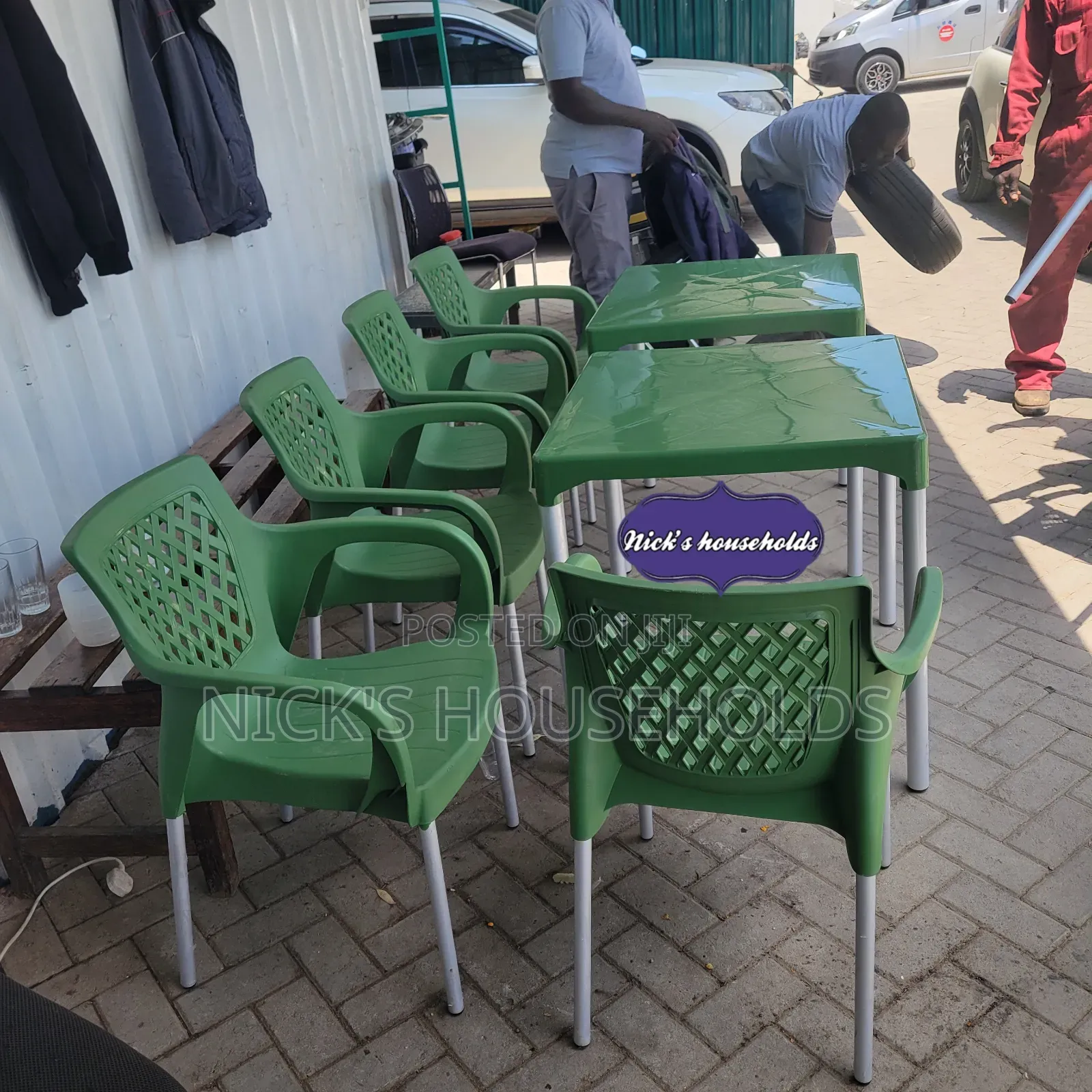 Cafe Plastic Chairs and Plastic Tables
