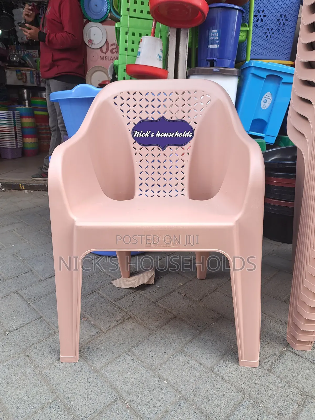 Light Brown Skyplast Plastic Chair