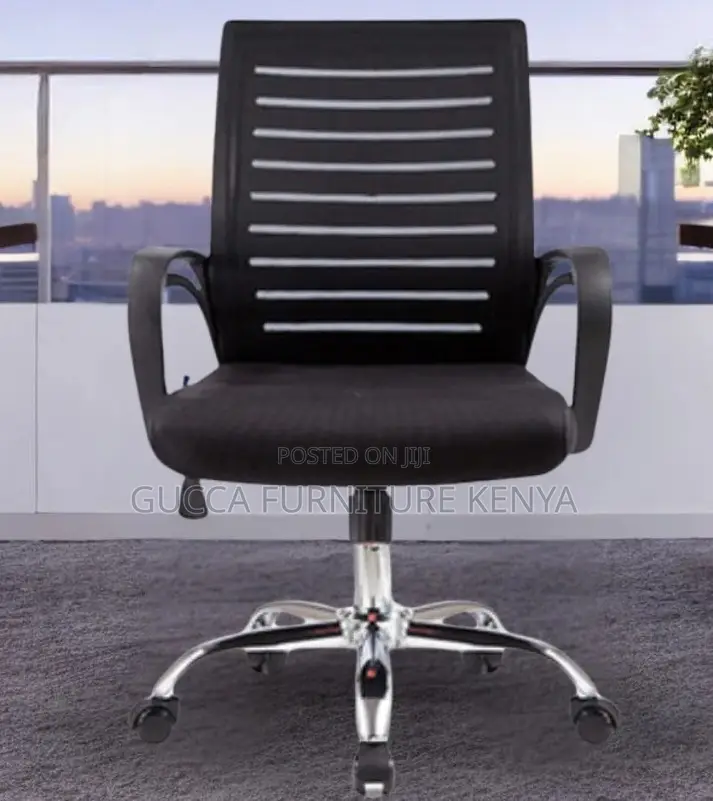 Office Chairs: Office Swivel Low Strong Mesh Back Chair