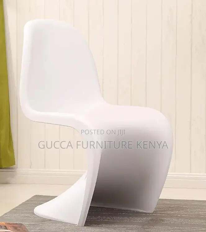 Home Chairs:Modern White Abs S-Shape Dining Chair