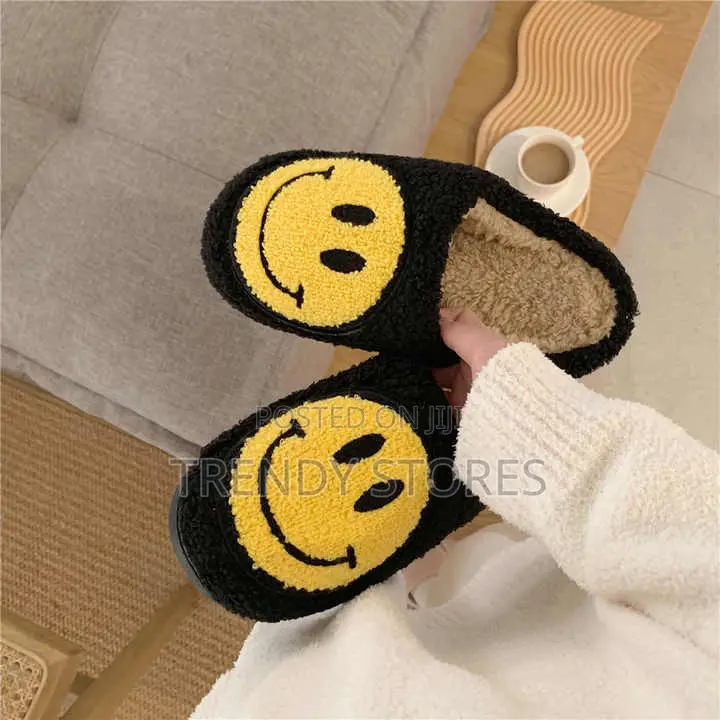 Smiley Face Fur Slip-on