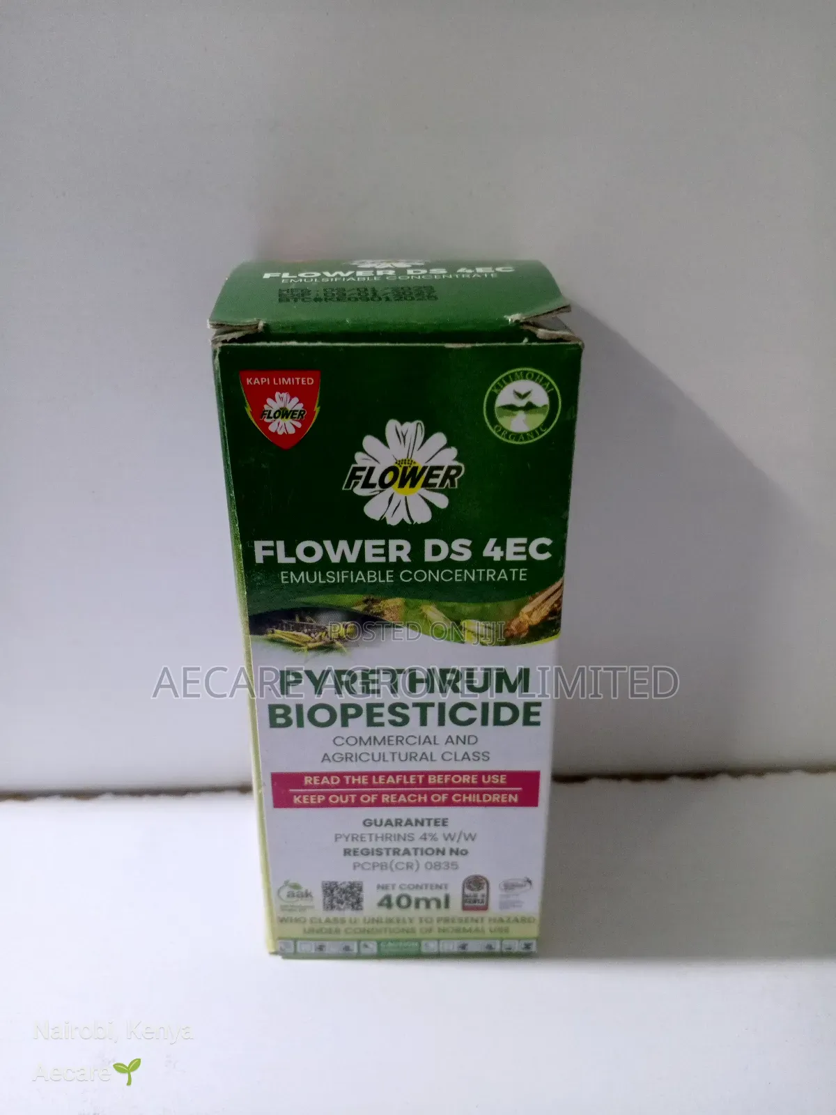 Flowerds 4ec Natural Pyrethrum Biopesticide 40,80,240 480ml