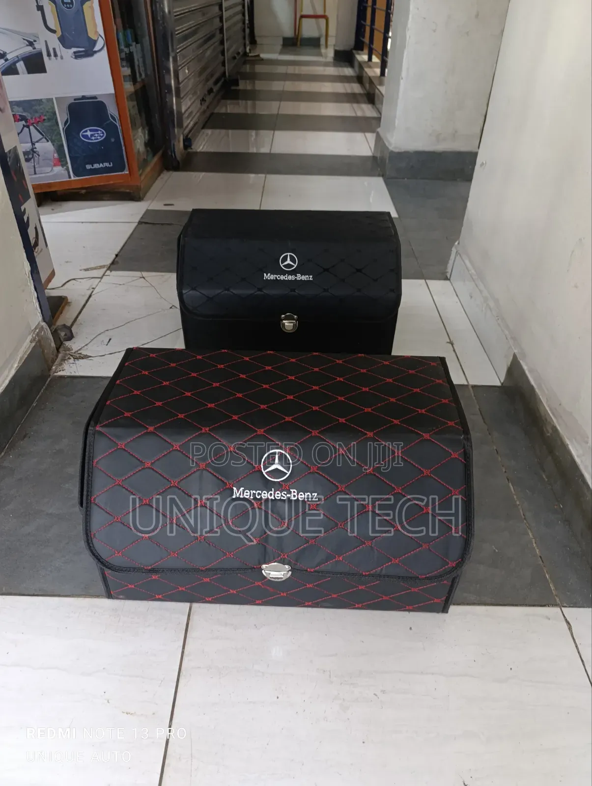 Premium Mercedes Leather Boot Organizer With Dividers