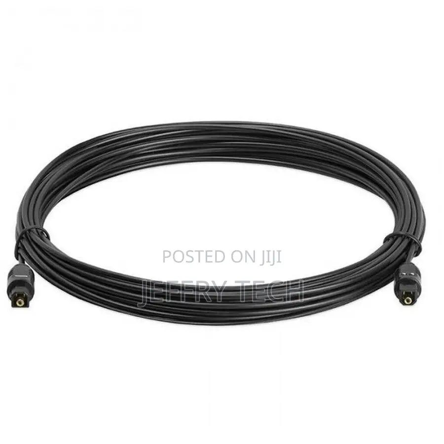 Optical Fibre Digital Audio Cable Toslink Black S/Pdif 5m