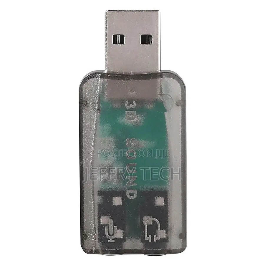 Male Usb-a to Female 3.5mm Audio Adapter/Connector for Pc/La