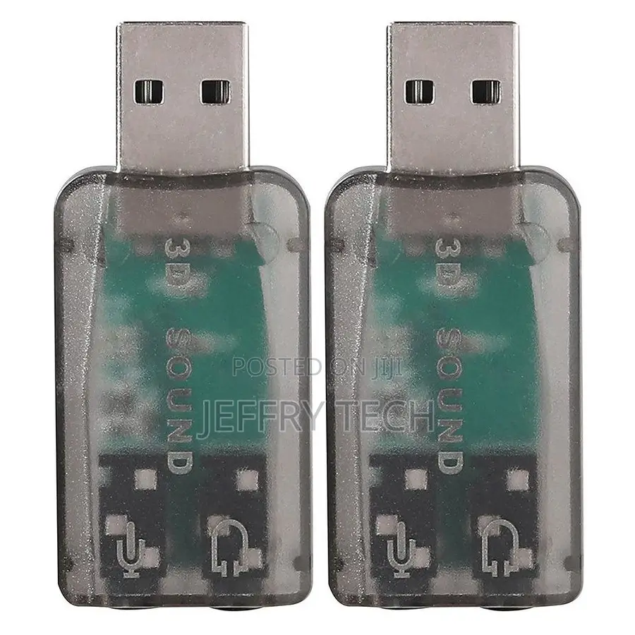 Male Usb-a to Female 3.5mm Audio Adapter/Connector for Pc/La