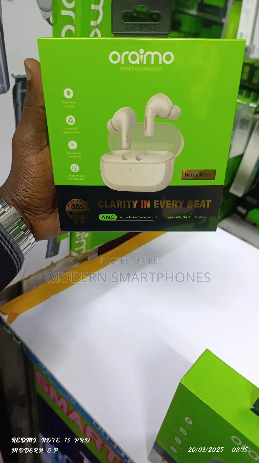 Oraimo Spacebuds Z Anc True Wireless Bluetooth Earbuds