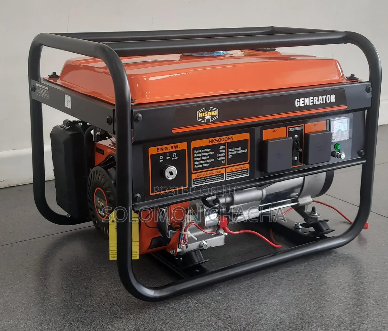 Hk5000en Hisaki Japan Petrol Generator 5kva Key 🔑 Start.
