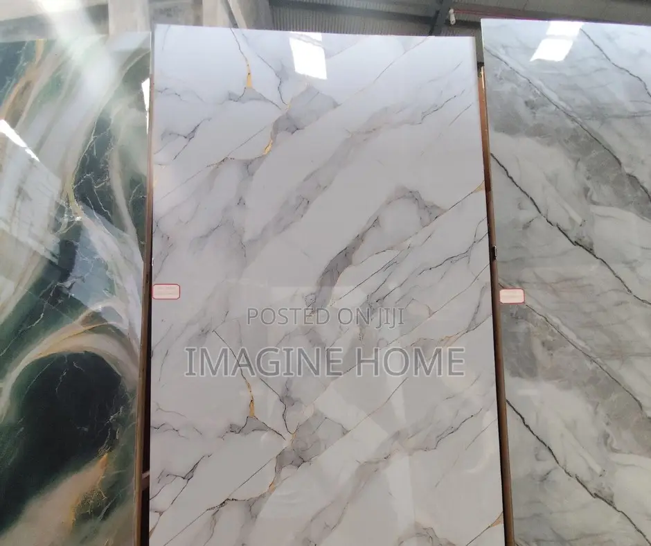 Uv Glossy Marble Sheets Wall Decor
