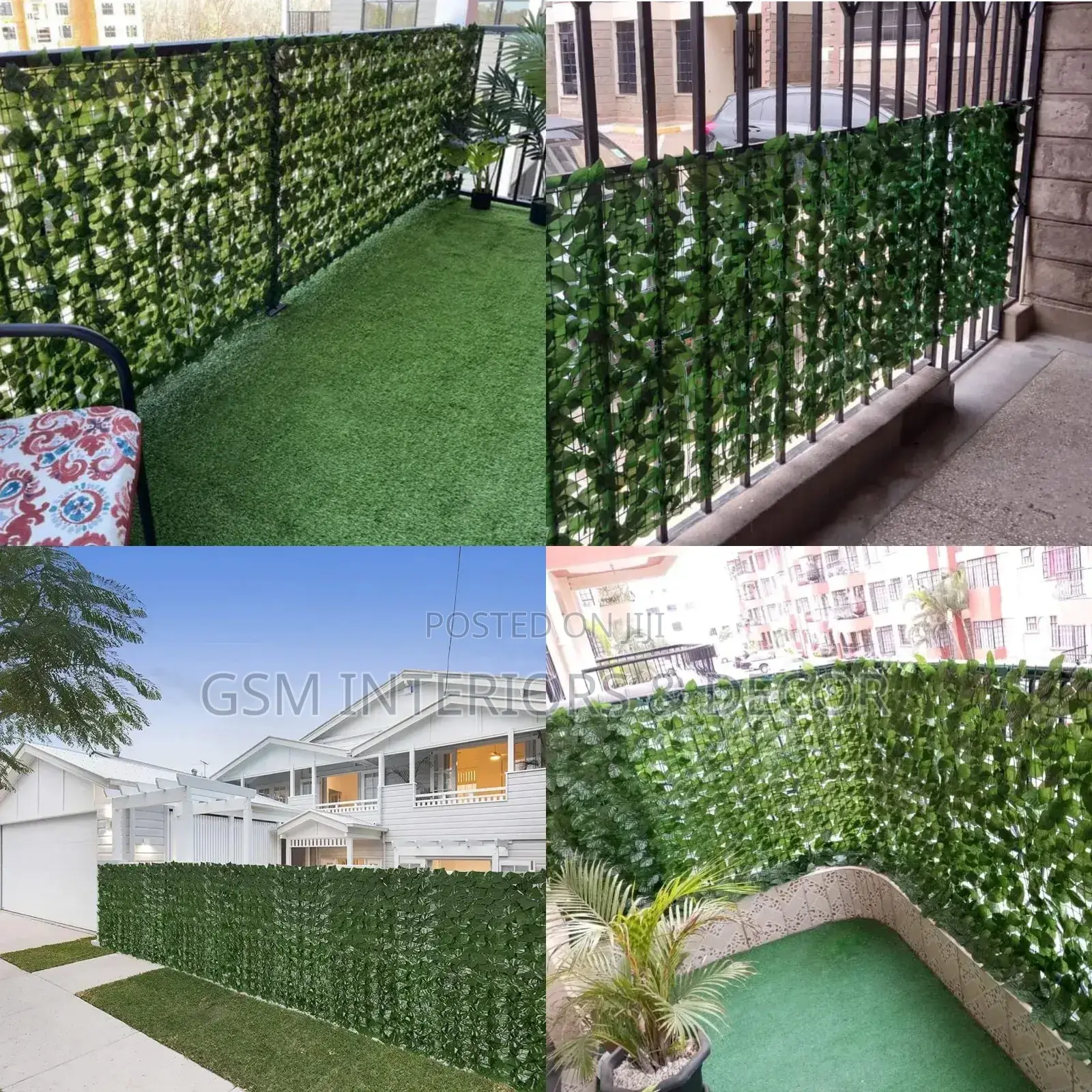 Beautiful Artificial Balcony Privacy Fence