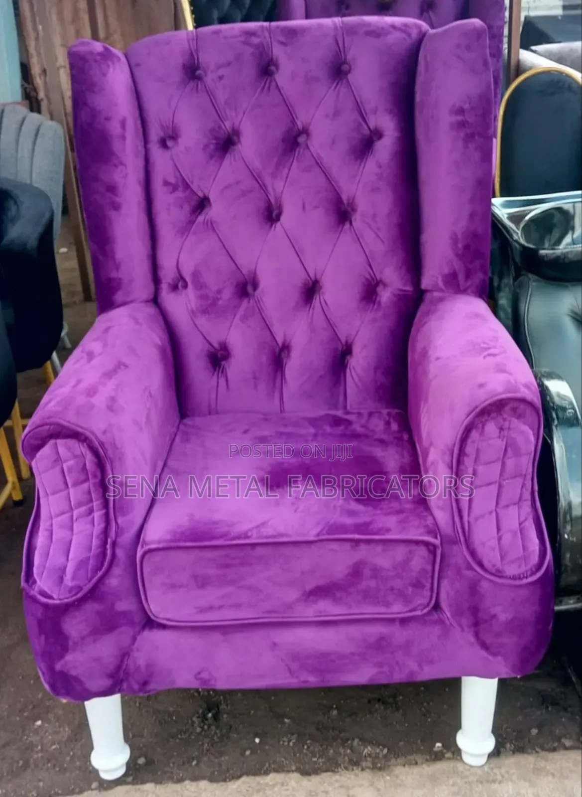 King-Size Armchair Royal Purple Colour