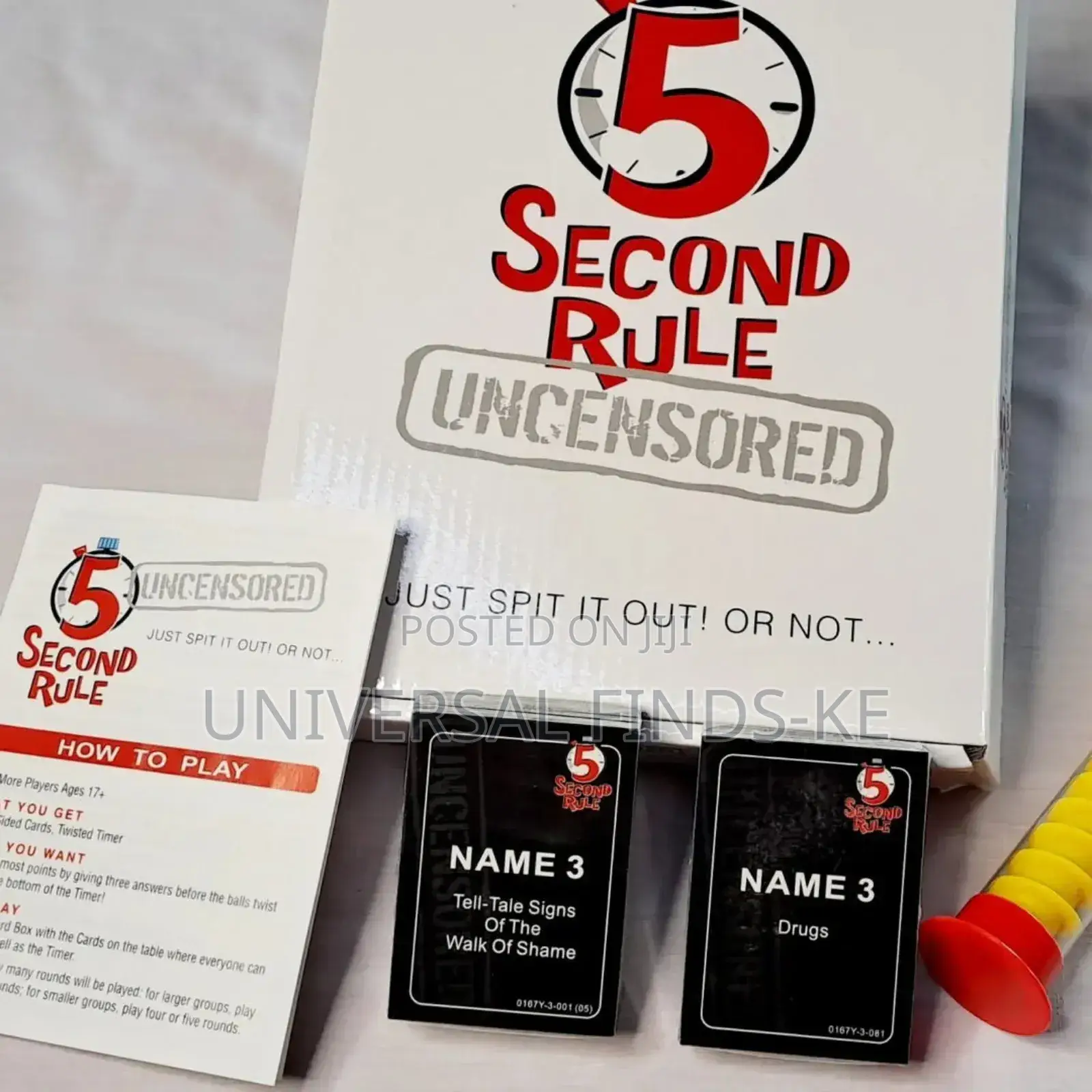 5 Second Rule Uncensored Card Game ^Spit It Out or Not