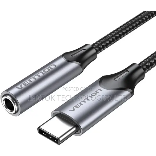 Vention Usb-C Male to 3.5mm Earphone Jack With Dac Adapter