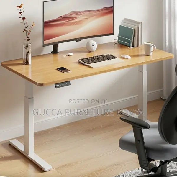 Office Tables: Electric 120cm Moves Up and Down Office Desk