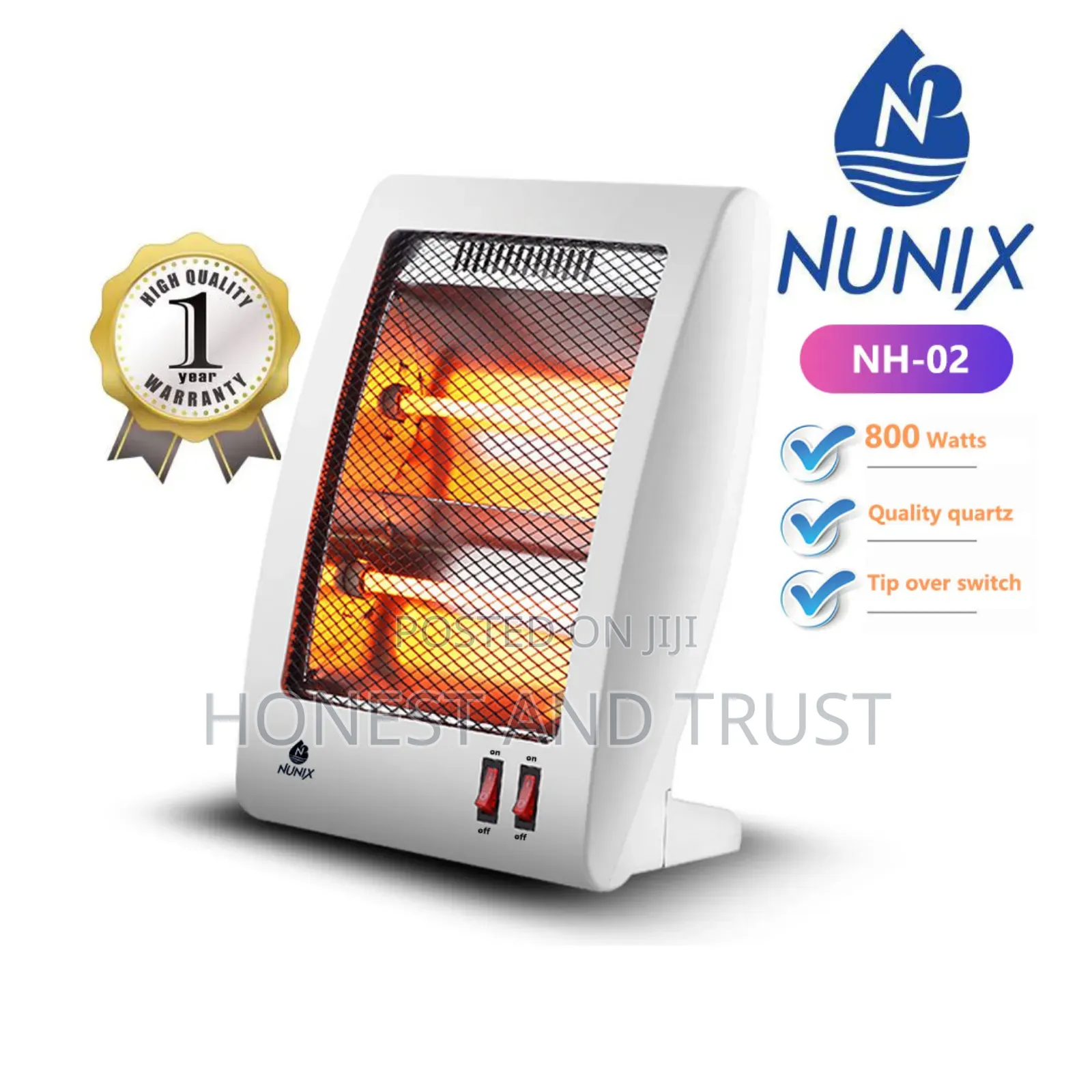 Nunix Electric Room Heater With Over Heat Protection