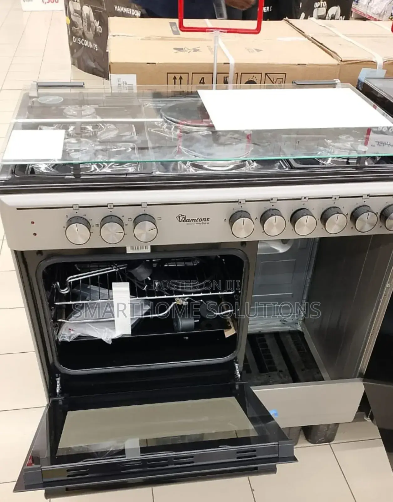 Ramtons Cooker(4+2) 60*90 With Gas Compartment