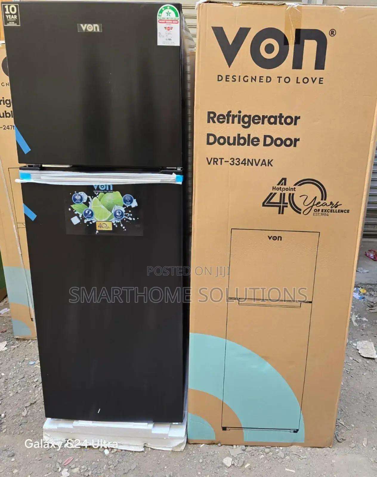 Von 334 Liters VRT-334nvak Frost Free Fridge