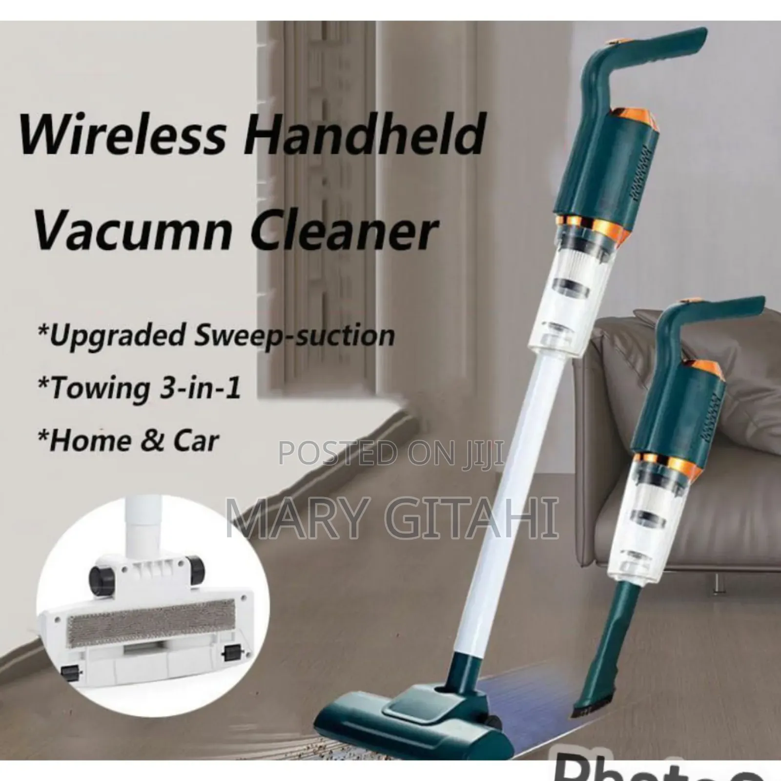 120w Wireless Rechargeable Car/ Home Vacuum Cleaner.