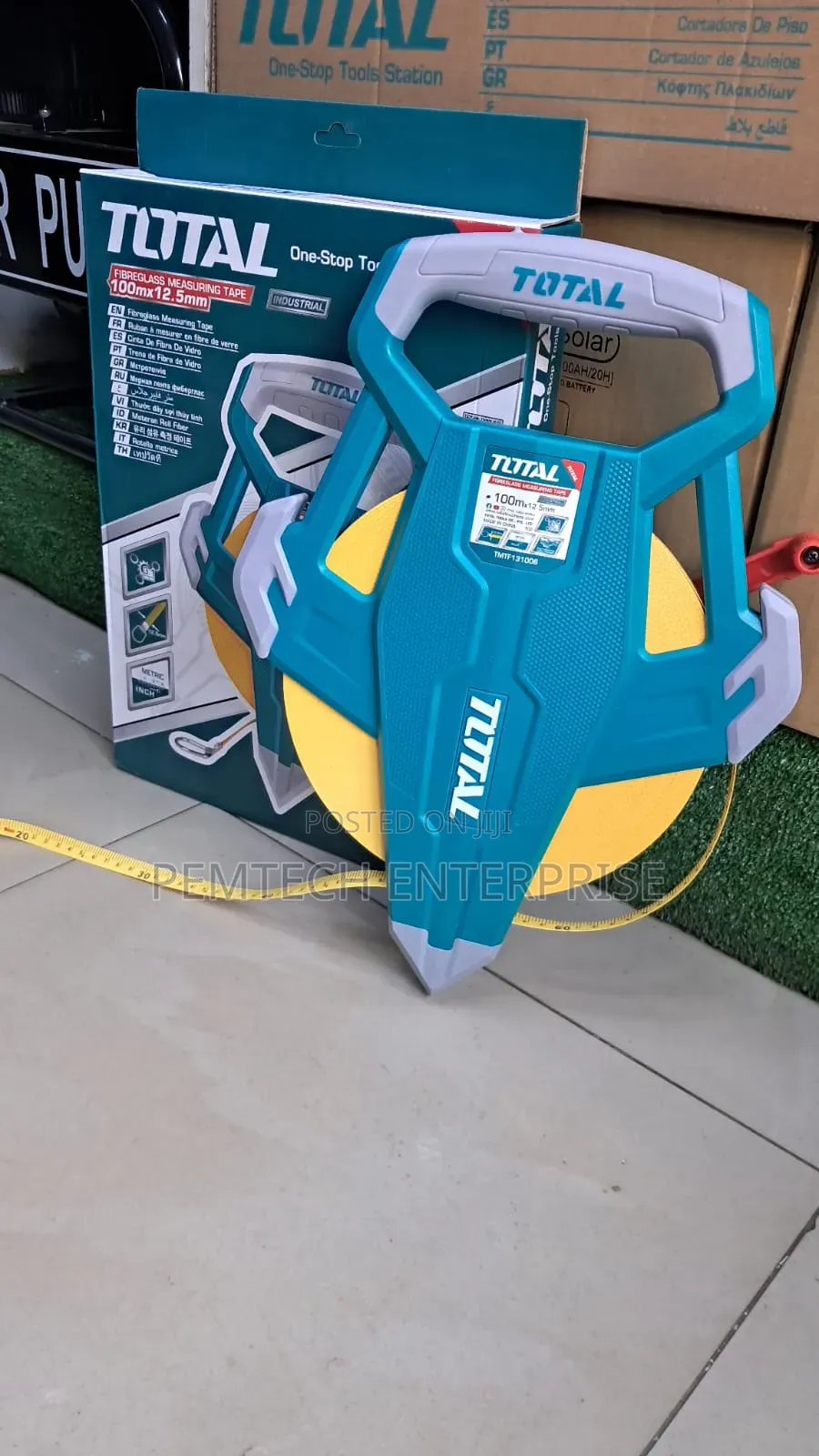100m Total Fibreglass Measuring Tape