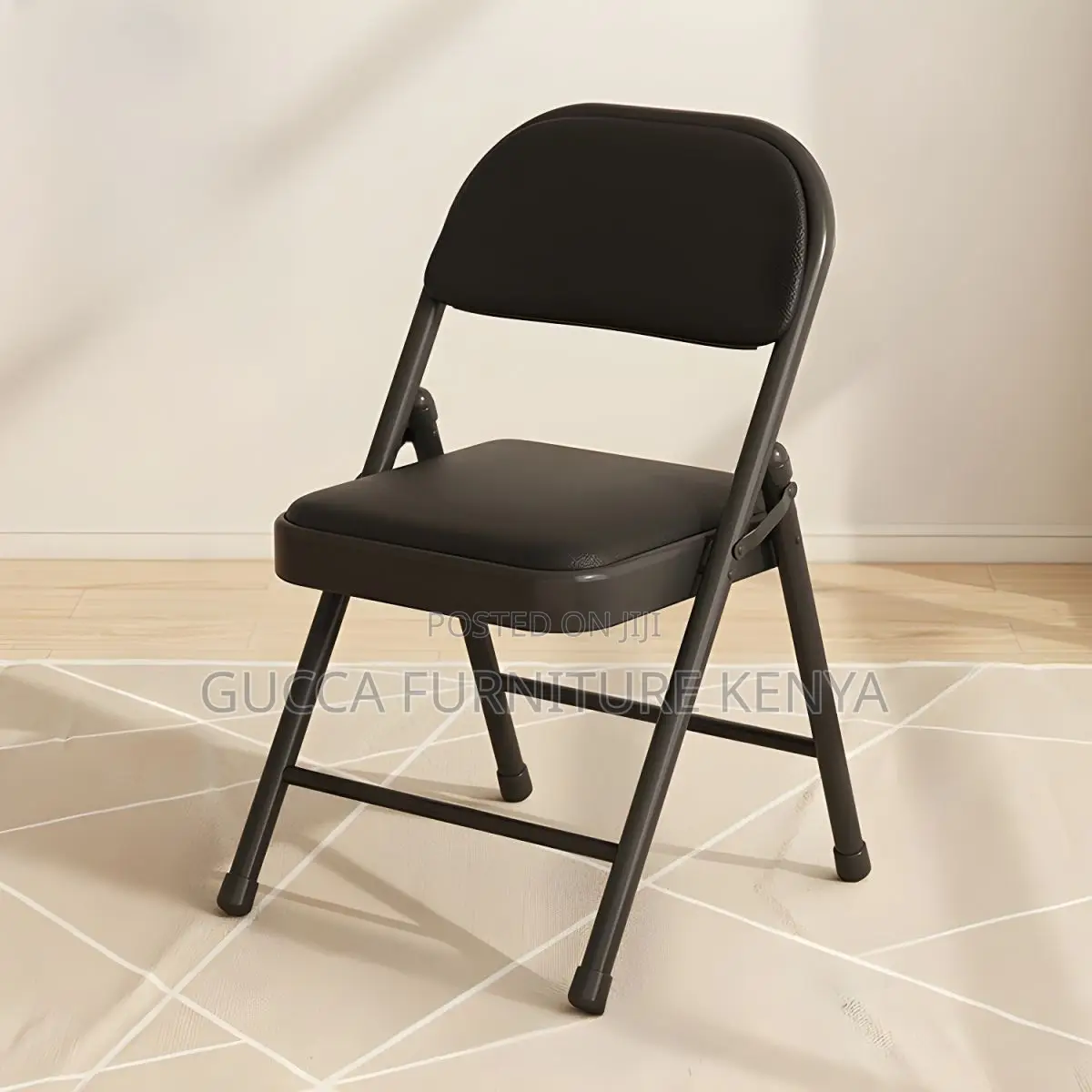 Office Chairs: Steel Amless Non-Swivel Foldable Chair