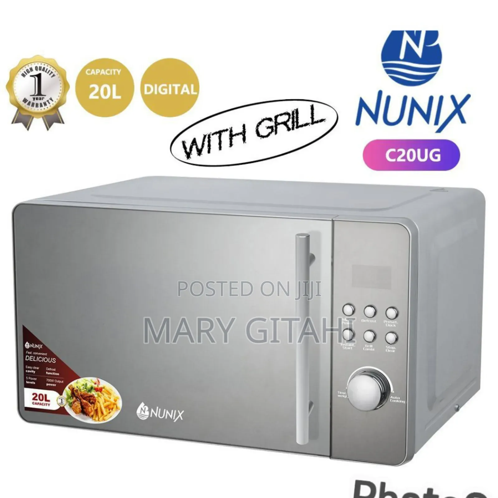 Nunix Microwave With Grill 20litres