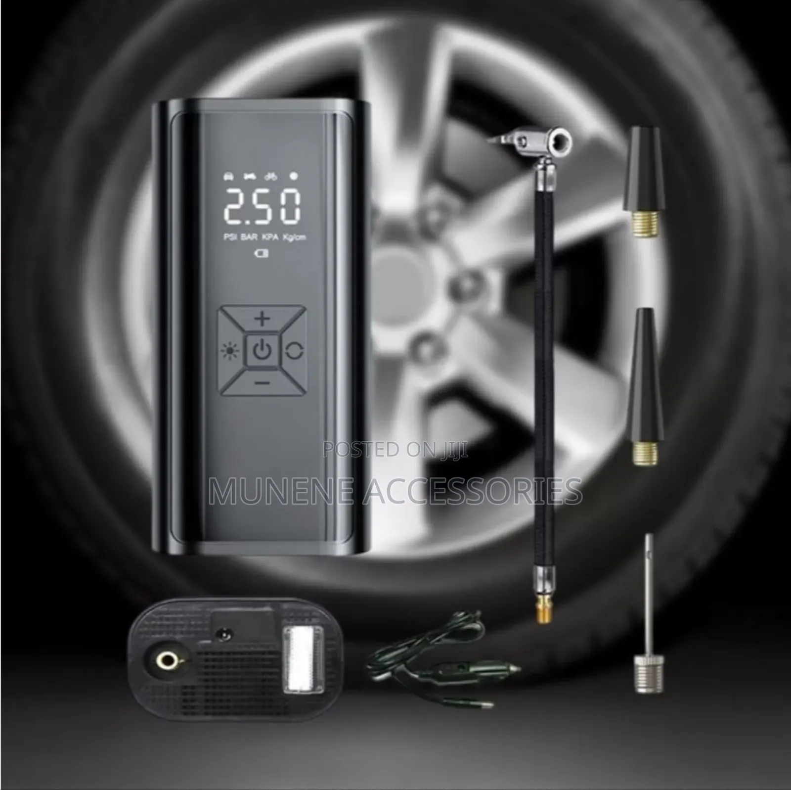 150psi Wired Car Tire Pressure Inflator Pump Compressor 120w
