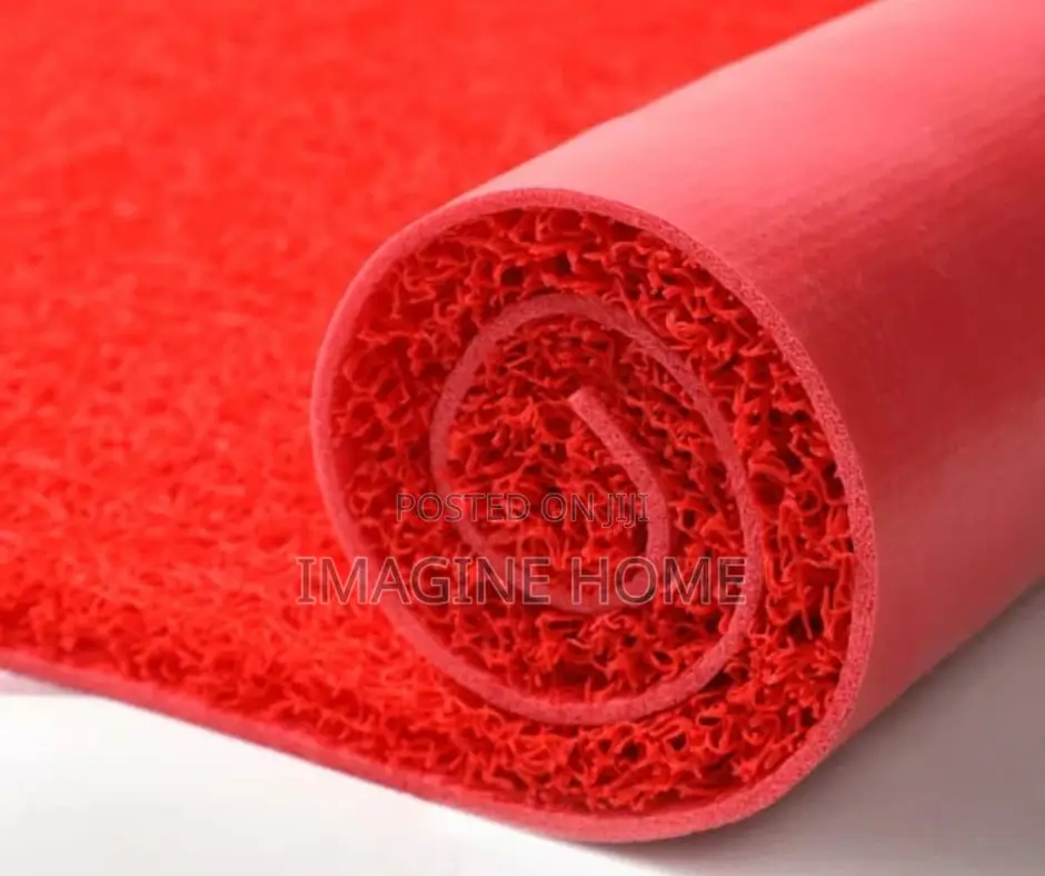 Red PVC Spaghetti Carpet