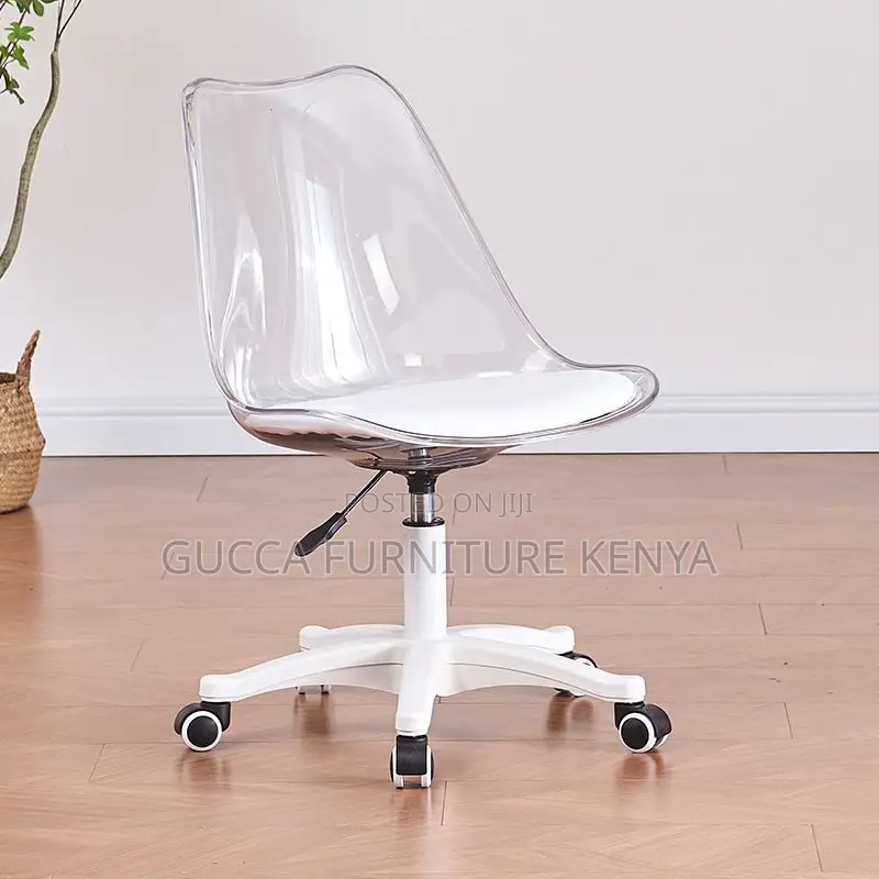 Home Chairs:Liftable and Rotating Office Stool With Backrest