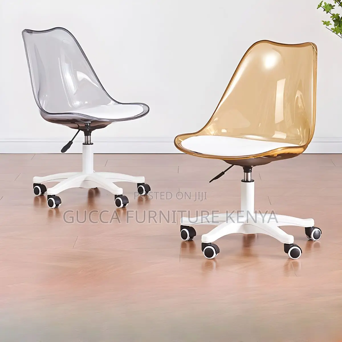 Home Chairs:Liftable and Rotating Office Stool With Backrest