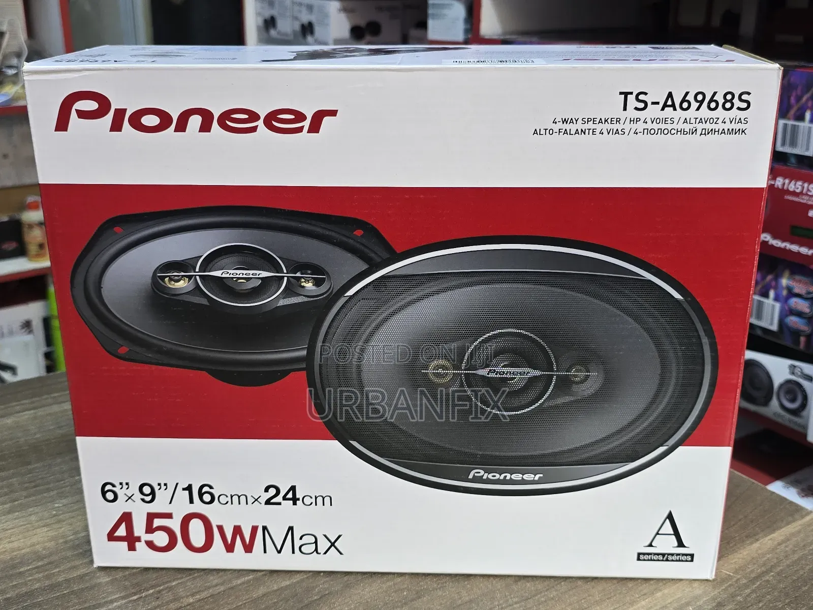 Pioneer 450watts 6 by 9 Oval Midrange Speakers- A Pair