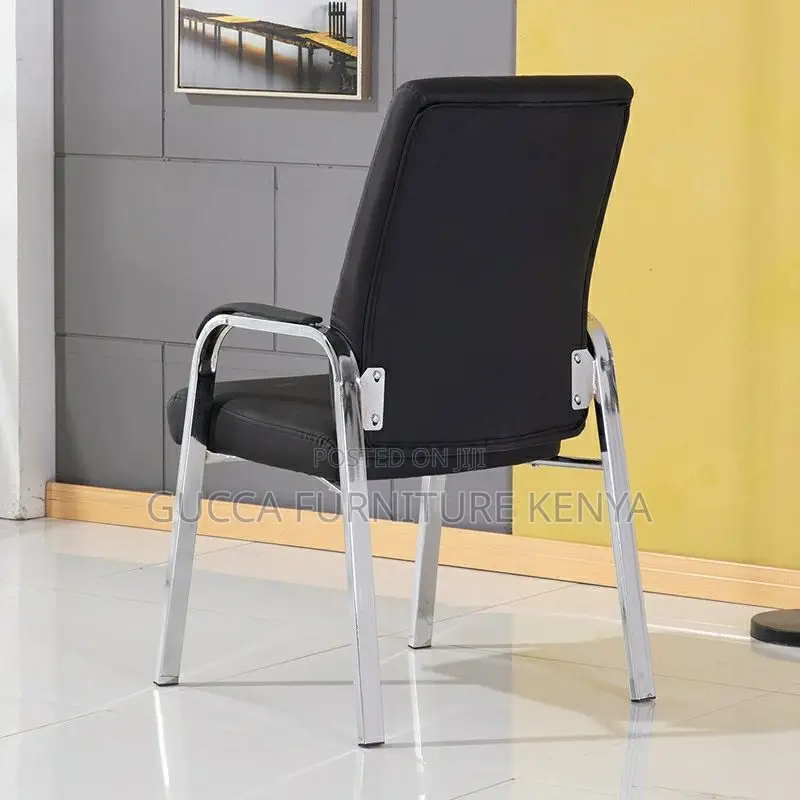 Office Chairs:Steel Framed Modern Executive Waiting Chair