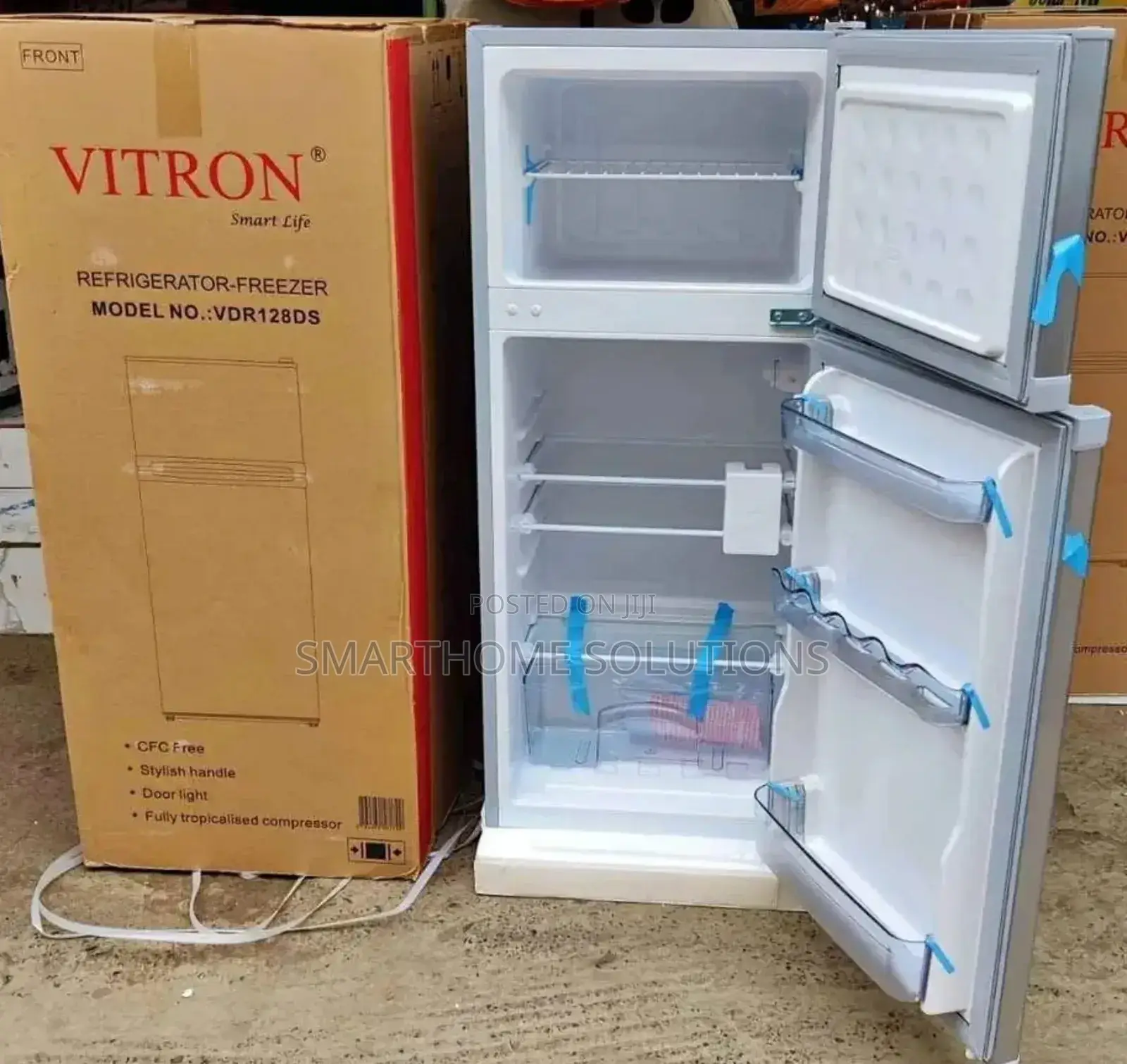 Vitron 125l Double Door Top Freezer Refrigerator.