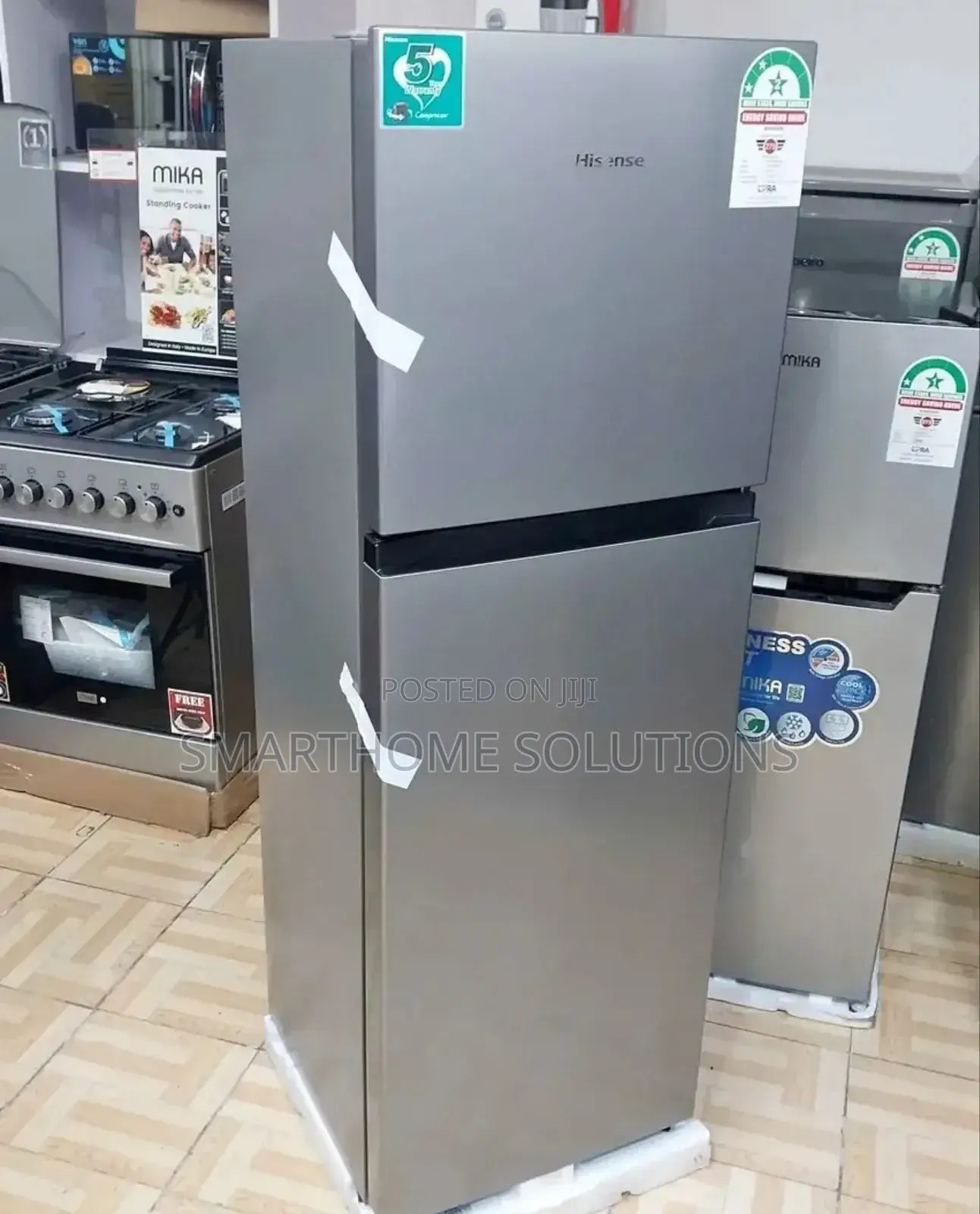 Brand New Hisense 120 Liters Double Door Fridge Top Freezer