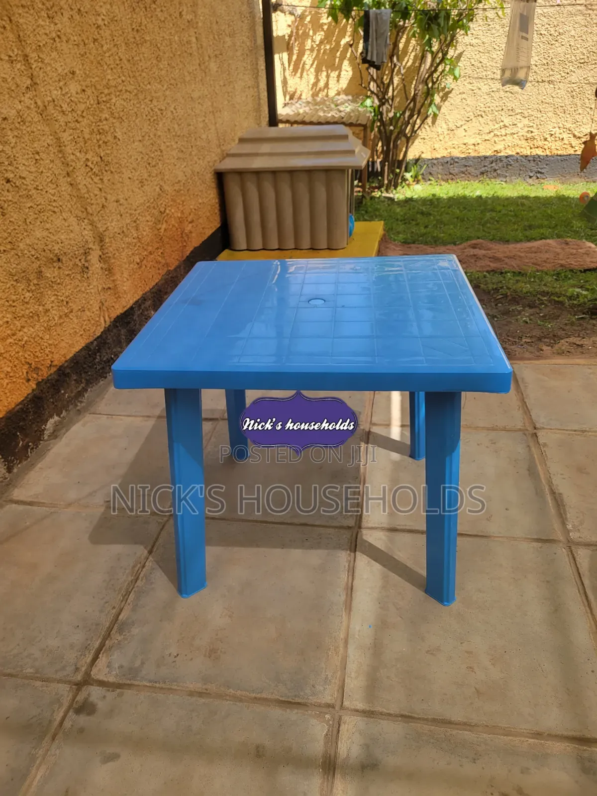 Square Plastic Table With Plastic Legs Available Now