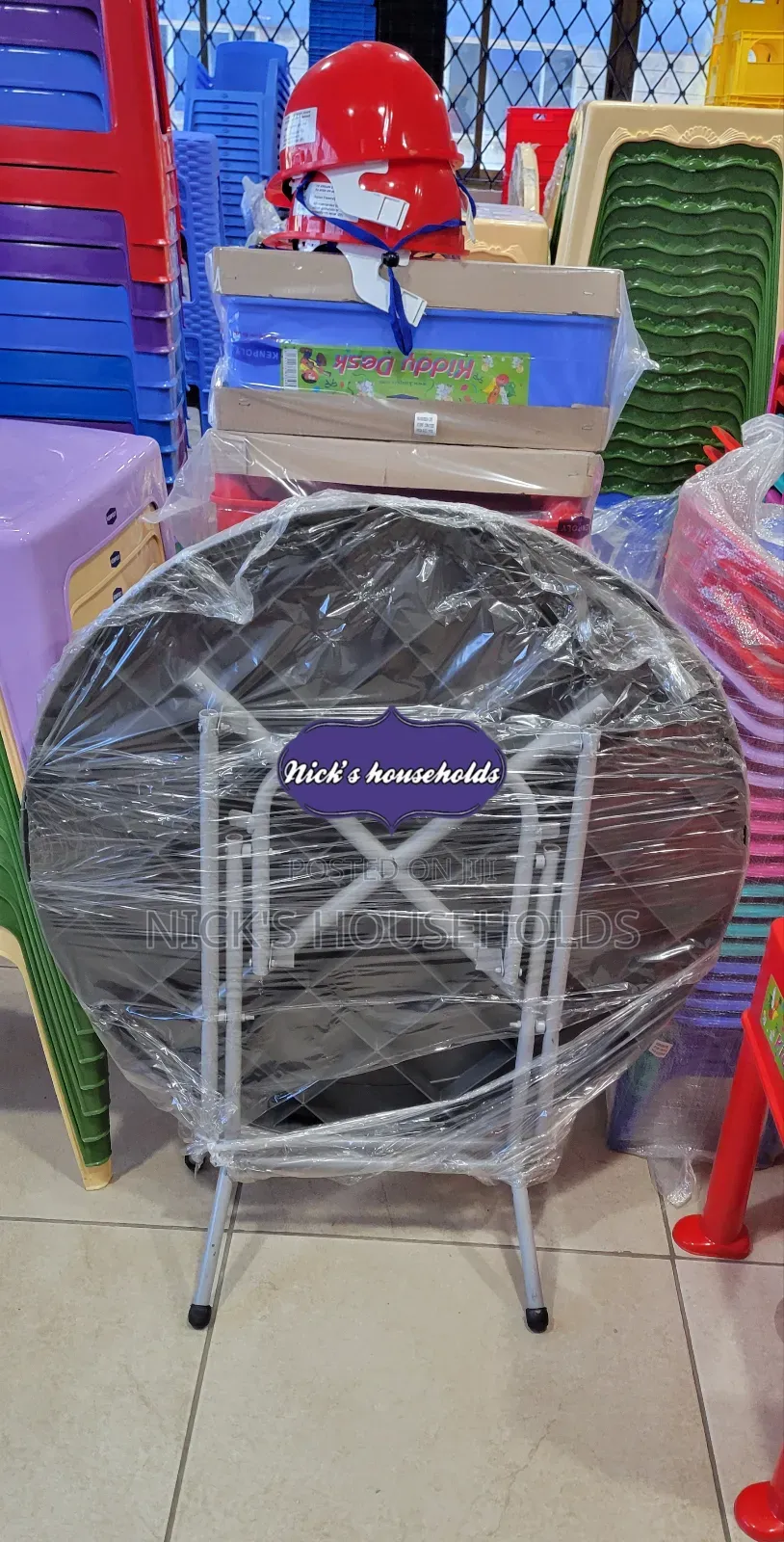 Kenpoly Foldable Plastic Table With Metal Legs