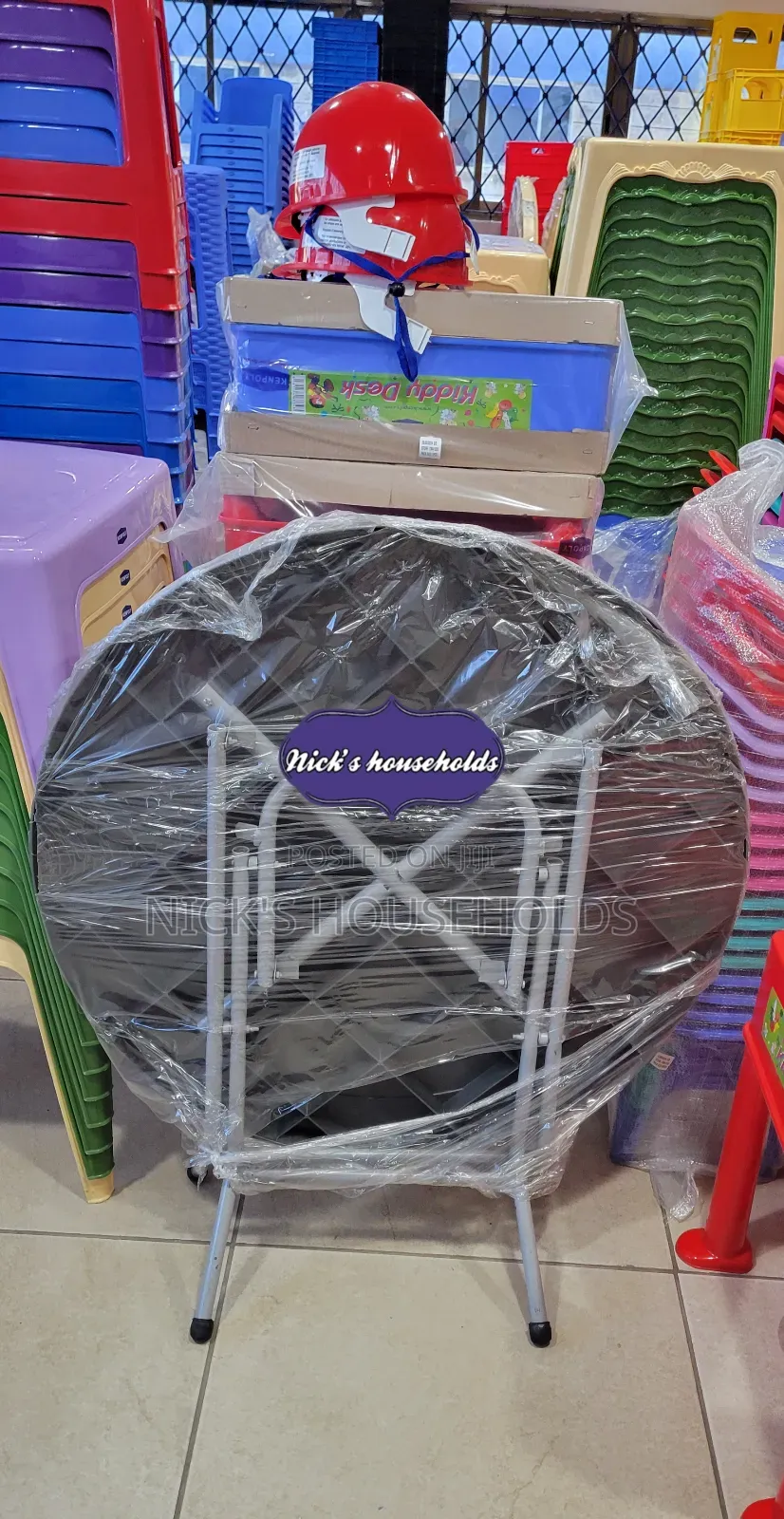 Kenpoly Foldable Plastic Table With Metal Legs
