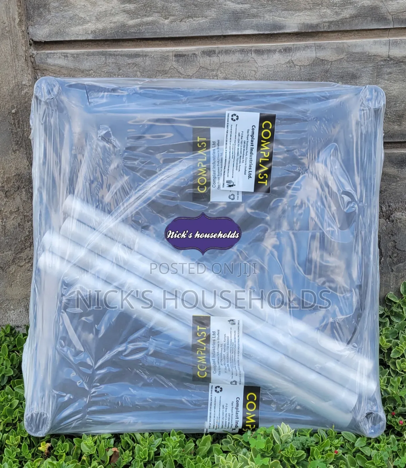 Balcony Plastic Table With Aluminum Metal Legs