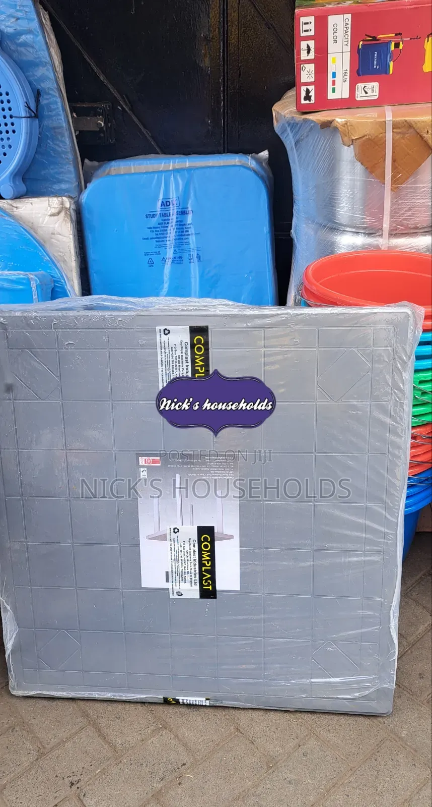 Complast 4 Seater Plastic Table Light Colour