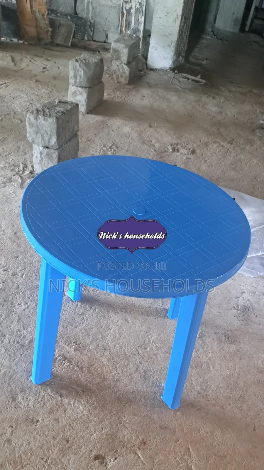 Round Sturdy Plastic Table