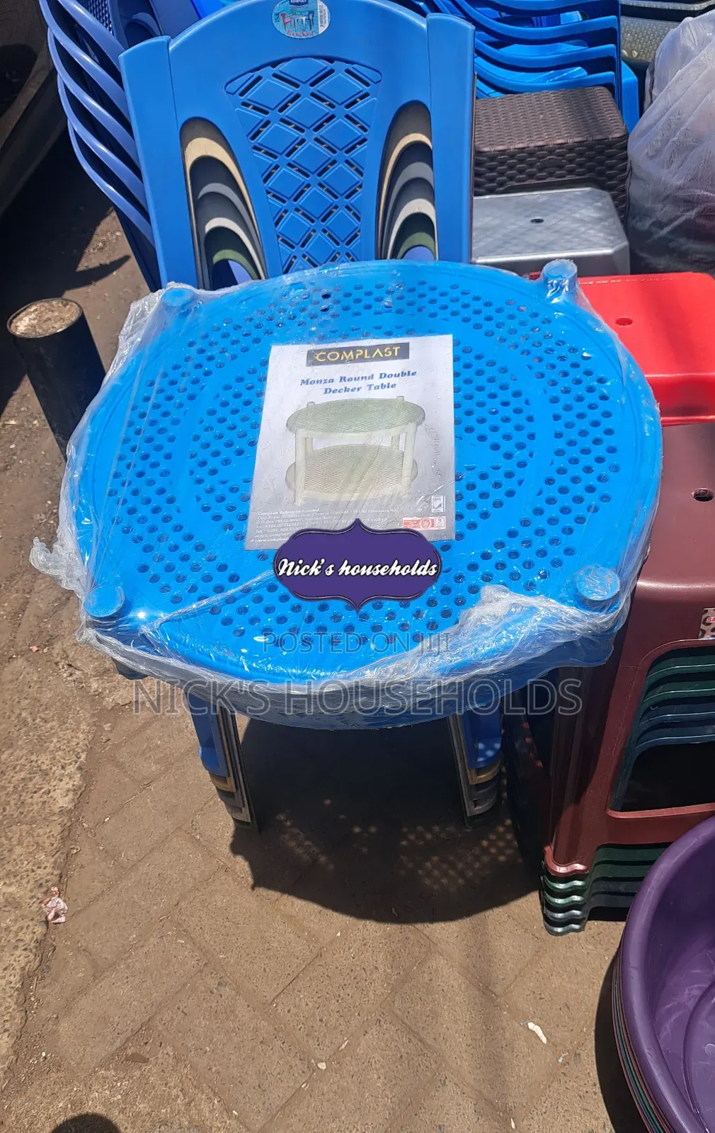 Kitchen Plastic Table With 2 Layers