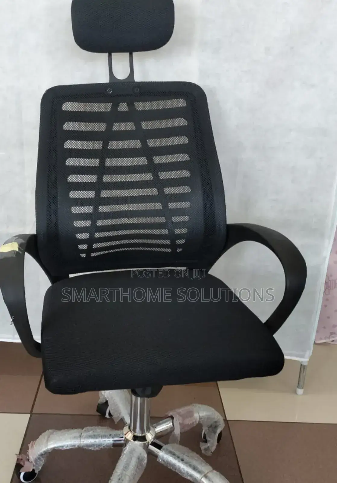 Secretarial Mesh Comfy Office Chair With Headrest a/07h
