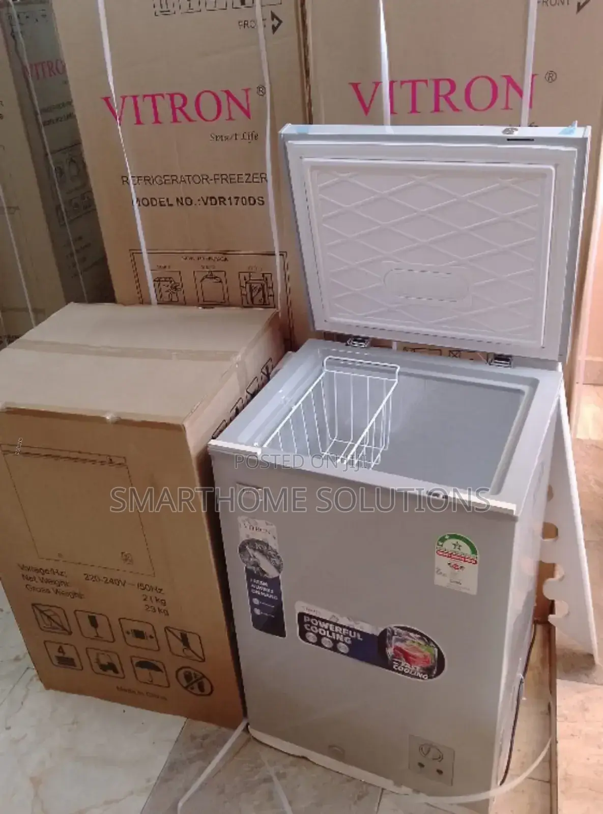99l Vitron Deep Chest Freezer /Silver v/99l