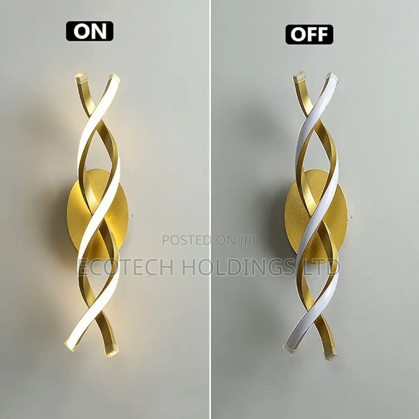 Vintage Modern Indoor Spiral Wall Light Xf4wk