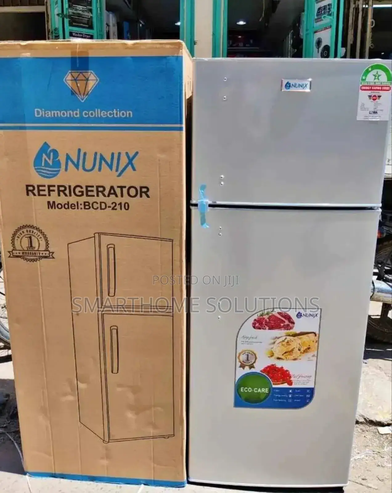 Nunix 210l Double Door Fridge Frost