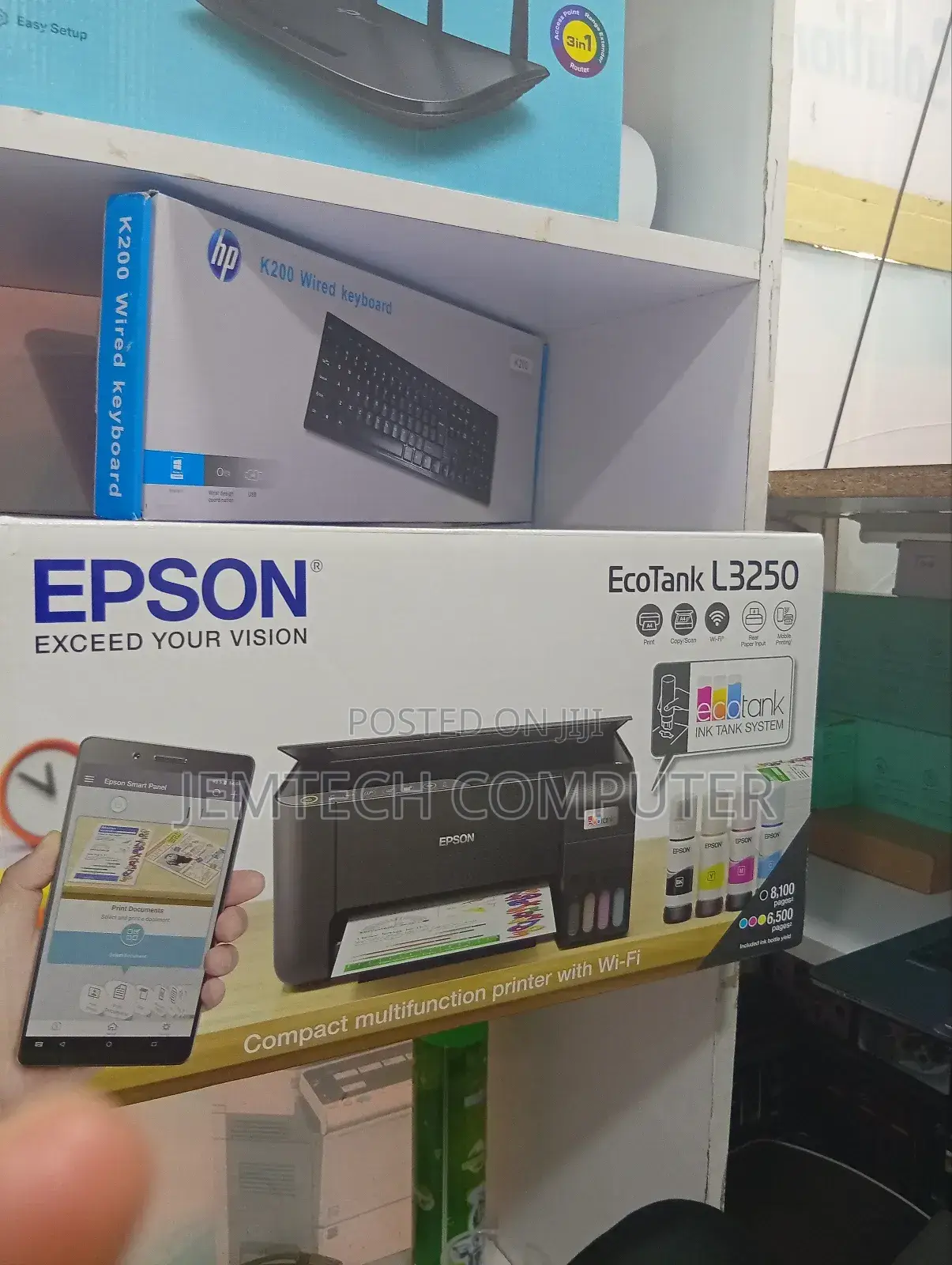 L3250 Wireless^ L3250 Epson A4 Color Ecotank Printer