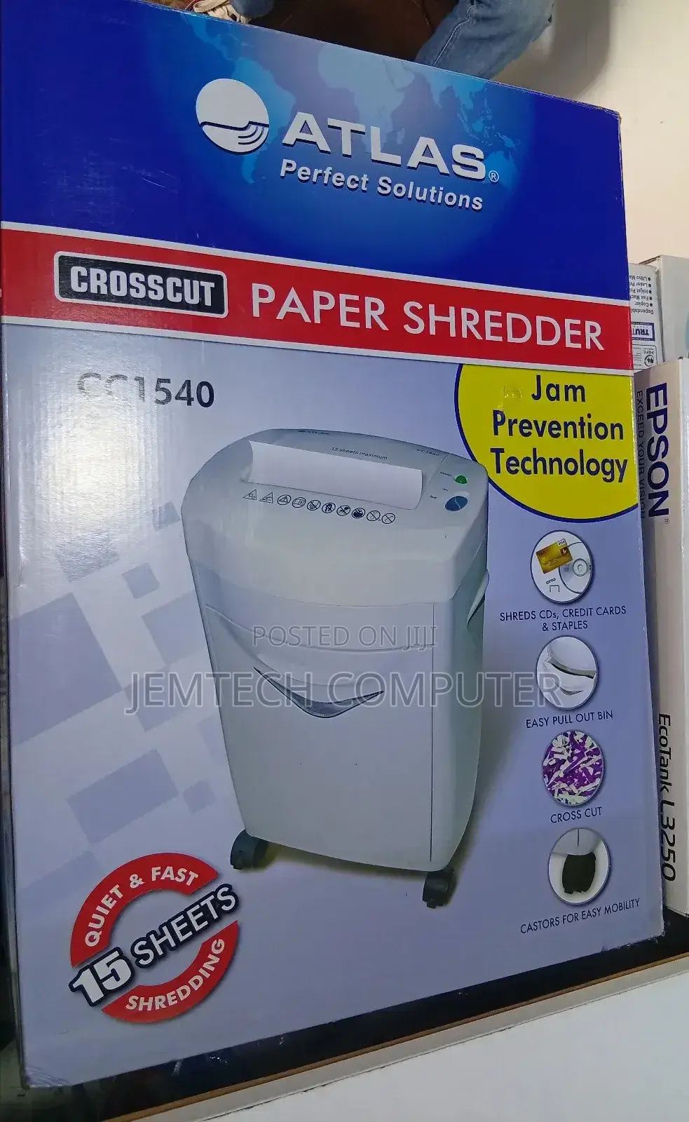 Atlas Cc1540 Shredder ||Cross Cut Cc1540