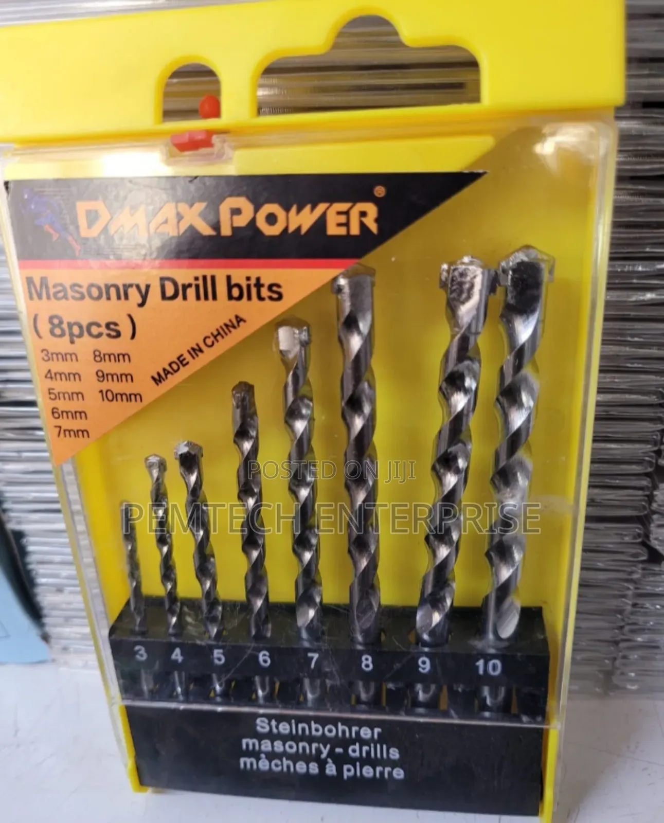 8pcs Masonry Drill Bits