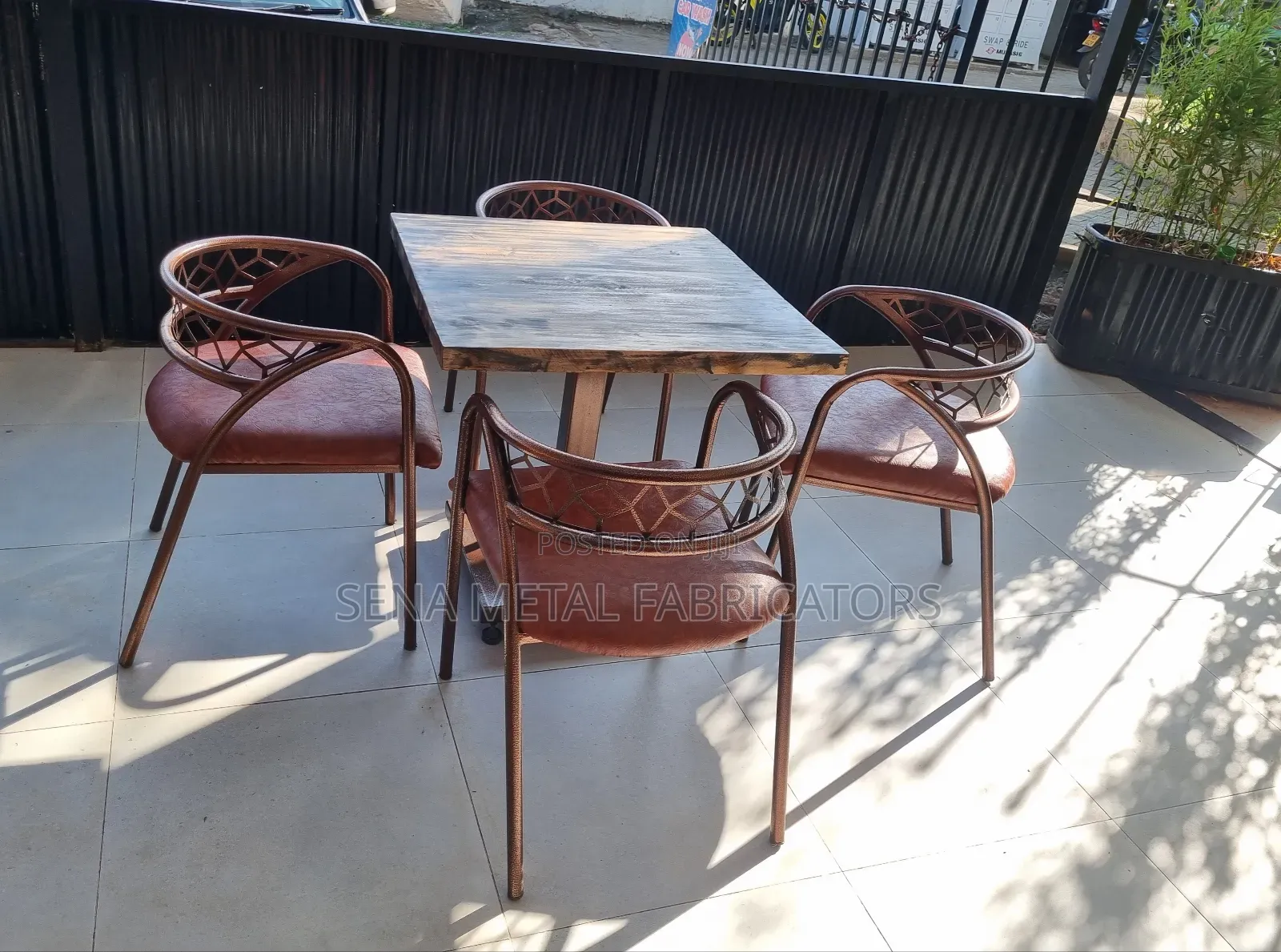 Restaurant Copper Chairs.